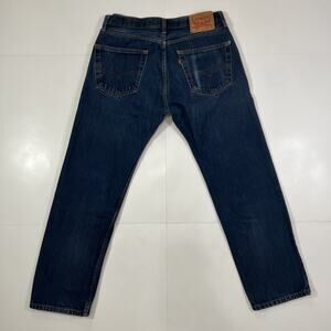 Levis 505 Jeans Mens Sz 33x30 Regular Straight Fit Dark Wash Denim
